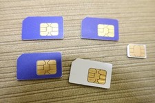 Usado, Lote *5* Cartão SIM Telus Mobile pré-pago pós-pago vários tamanhos micro nano 5G célula dourada comprar usado  Enviando para Brazil