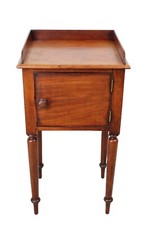 Victorian mahogany bedside for sale  LEEDS
