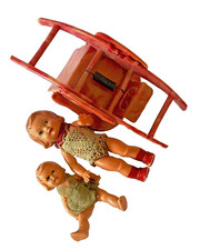 Poupées miniatures celluloïd d'occasion  Pignan