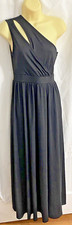 Vestido longo feminino de poliéster preto tamanho pequeno um ombro lateral zíper fenda frontal comprar usado  Enviando para Brazil