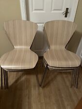 Beech stacking chair for sale  PRESTON