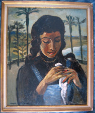 Femme mouchoir ancienne d'occasion  Ermont