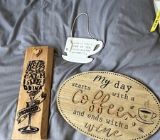 Wooden ceramic signs for sale  BARNSLEY
