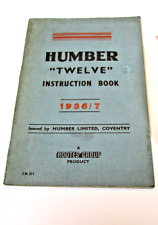 Humber twelve 1936 for sale  DUNFERMLINE
