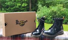 Botas femininas Dr Martens 1460 Air Wair couro envernizado preto tamanho 5 com caixa boa! comprar usado  Enviando para Brazil