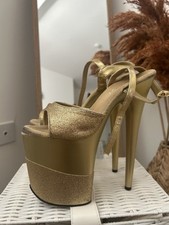 Gold glitter pleaser for sale  MELKSHAM