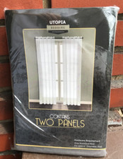 2 painéis de cortina transparentes 54" x 96" cinza/cinza utopia roupa de cama nova em folha comprar usado 2 painéis de cortina transparentes 54" x 96" cinza/cinza utopia roupa de cama nova em folha comprar usado  Enviando para Brazil