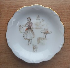 Vintage piattino signora usato  Valdastico
