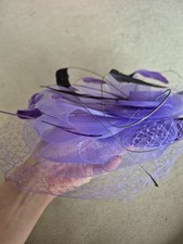 Lilac fascinator veil for sale  WOKINGHAM