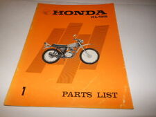 Manual de lista de peças Honda 1974 XL125 fabricante de equipamento original 24 páginas comprar usado  Enviando para Brazil