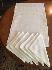 Ivory damask placemats for sale  Redding