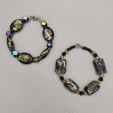 Glass bead bracelet d'occasion  Expédié en Belgium