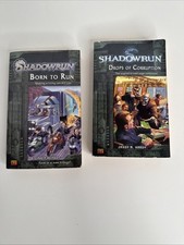 Shadowrun Lot of 2 Paperback Books by Kenson Hardy - Born to Run, usado comprar usado  Enviando para Brazil