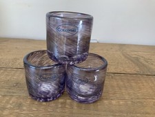Purple glass candle for sale  NANTWICH