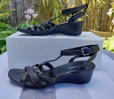 Ecco black leather for sale  ILKESTON