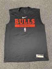 Camiseta Nike Chicago Bulls NBA Practice Graphic sem mangas masculina grande preta comprar usado Camiseta Nike Chicago Bulls NBA Practice Graphic sem mangas masculina grande preta comprar usado  Enviando para Brazil