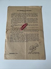 Ww2 original november for sale  DERBY