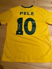 Camiseta de futebol autografada autêntica assinada Brasil Pelé certificação PSA autografada comprar usado  Enviando para Brazil