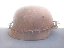 Arame farpado alemão da Segunda Guerra Mundial para embrulho de capacete 1 m comprar usado  Enviando para Brazil