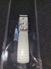 Relógio analógico feminino pulseira branca, usado comprar usado  Enviando para Brazil