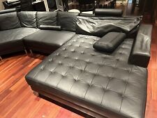 Black leather sofa for sale  Los Gatos