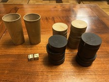 Jetons bois backgammon d'occasion  Soisy-sous-Montmorency