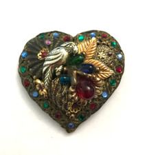 Grande broche coeur d'occasion  Cernay