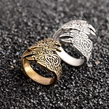 Anel guerreiros vikings nórdicos pulseira flecha valknut anéis celtas joia anel Odin comprar usado  Enviando para Brazil