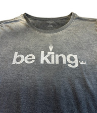 Camiseta Masculina OSKLEN Cinza Ombre' "be king" Crown Algodão, Extra Grande, Estado Perfeito comprar usado  Enviando para Brazil
