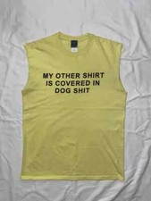 🔞TRAZY VINTAGE ENGRAÇADO SEXO REGATA SEM MANGAS CAMISETA MASCULINA TAMANHO M EUA SKATE ADULTO comprar usado  Enviando para Brazil