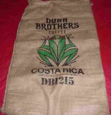 Saco grande de estopa de grãos de café Costa Rica, arte de parede, 30" X 17" comprar usado  Enviando para Brazil