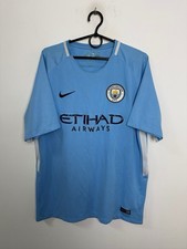 CAMISA DE FUTEBOL NIKE MANCHESTER CITY 2017/2018 CASA TAMANHO L ADULTO comprar usado  Enviando para Brazil