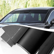 Faixa de sol preta favo de mel 150x20cm adesivo tira de sol para-brisa UV para-sol comprar usado  Enviando para Brazil