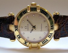 omega constellation Lady Uhr 18K Gold mit Diamanten comprar usado  Enviando para Brazil