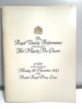royal variety programme for sale royal variety programme for sale RICKMANSWORTH