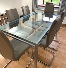 Rectangular glass dining for sale  KIRKBY STEPHEN