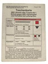 Bundeswehr taschenkarte abc gebraucht kaufen  Speyer