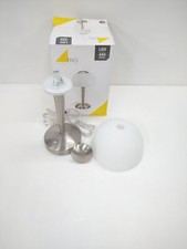 Trio Lights Lampa stołowa LED w kolorze niklu mat, szkło białe satynowe, przyciemniane na sprzedaż  PL