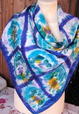 Seidentuch handbemalt neu gebraucht kaufen  Stetten am kalten Markt