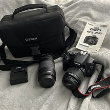 Câmera Digital SLR Canon EOS Rebel T5 18.0 MP EF 18-55 - 75-300mm Lente Contagem Baixa comprar usado  Enviando para Brazil