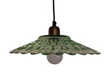 Green glass pendant for sale  SOMERTON