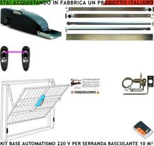 AUTOMATISMO BASCULANTE KIT 220 V COMPLETO RINFORZO PORTA MOTORE RADIOCOM FOTOCEL usato  Roma