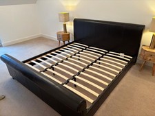 dark leather king bed for sale dark leather king bed for sale DUNS