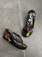 Women black wedge for sale  POOLE