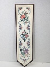 Framed floral embroidered for sale  ELLAND
