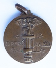 medaglia opera balilla usato  Italia