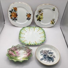 Usado, 5x Pires/Pratos Florais de Porcelana Óssea - Colclough, Royal Albert, Etc (L2) W#623 comprar usado  Enviando para Brazil