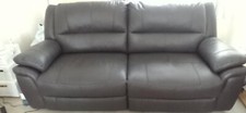 Seater brown leather for sale  WISHAW