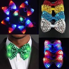 Gravata borboleta LED masculina luzes de festa lantejoulas gravata borboleta casamento comprar usado  Enviando para Brazil