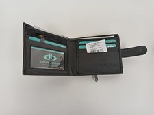 mens leather wallet zip for sale  RUGBY